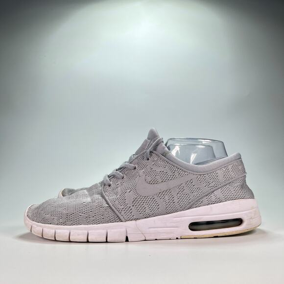 Nike Air Zoom Stefan Janoski Max SB Gray Running Shoes 631303-019 Men's Size 10 - Picture 3 of 9